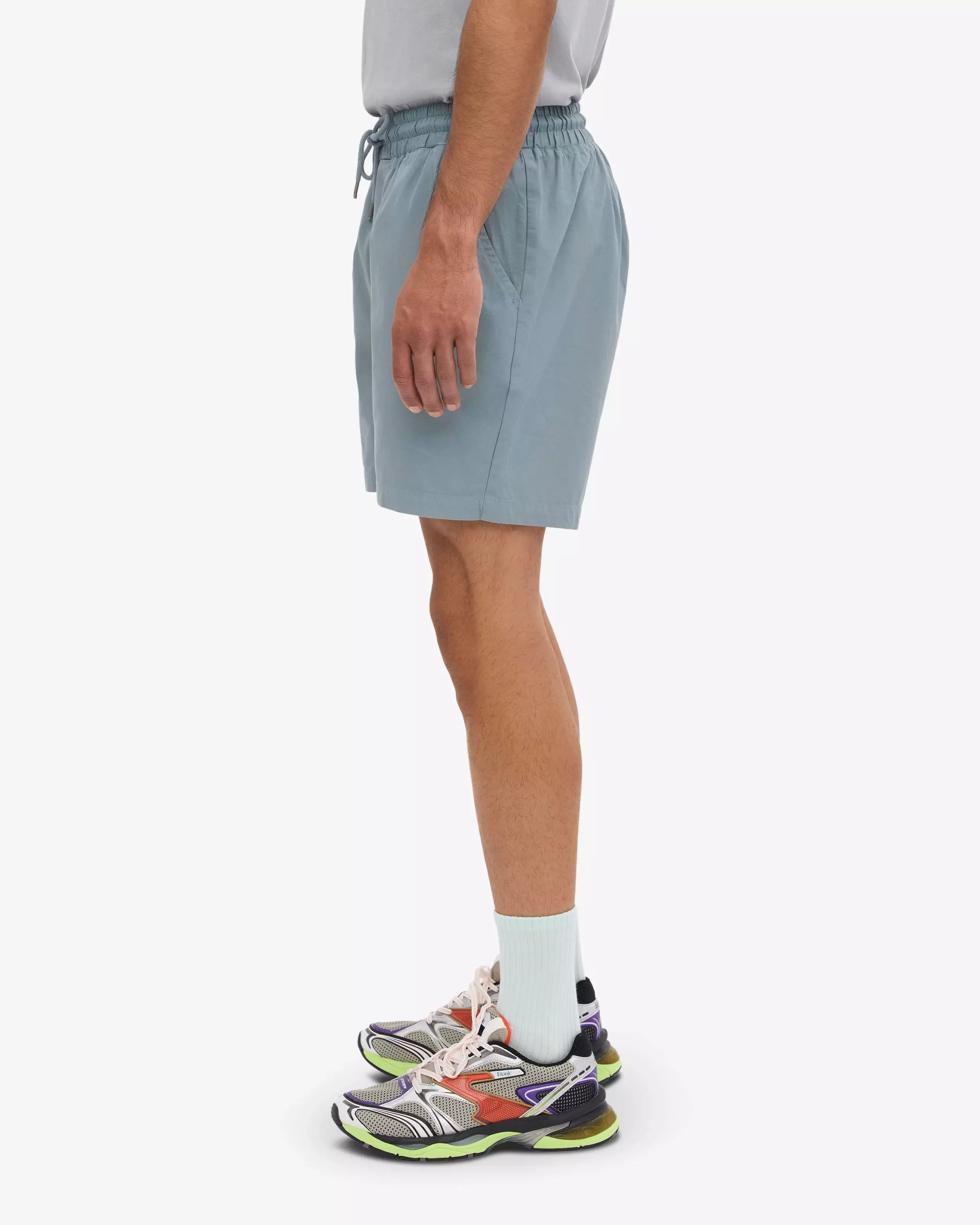 Colorful Standard Steel Blue Organic Twill Shorts Herren blau